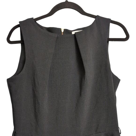 Closet London Black Sleeveless Fit and Flare Pleated Skirt Dress Size 10 - Picture 2 of 11